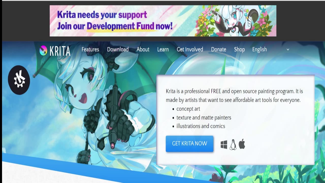 KRITA FREE ANIMATION SOFTWARE
