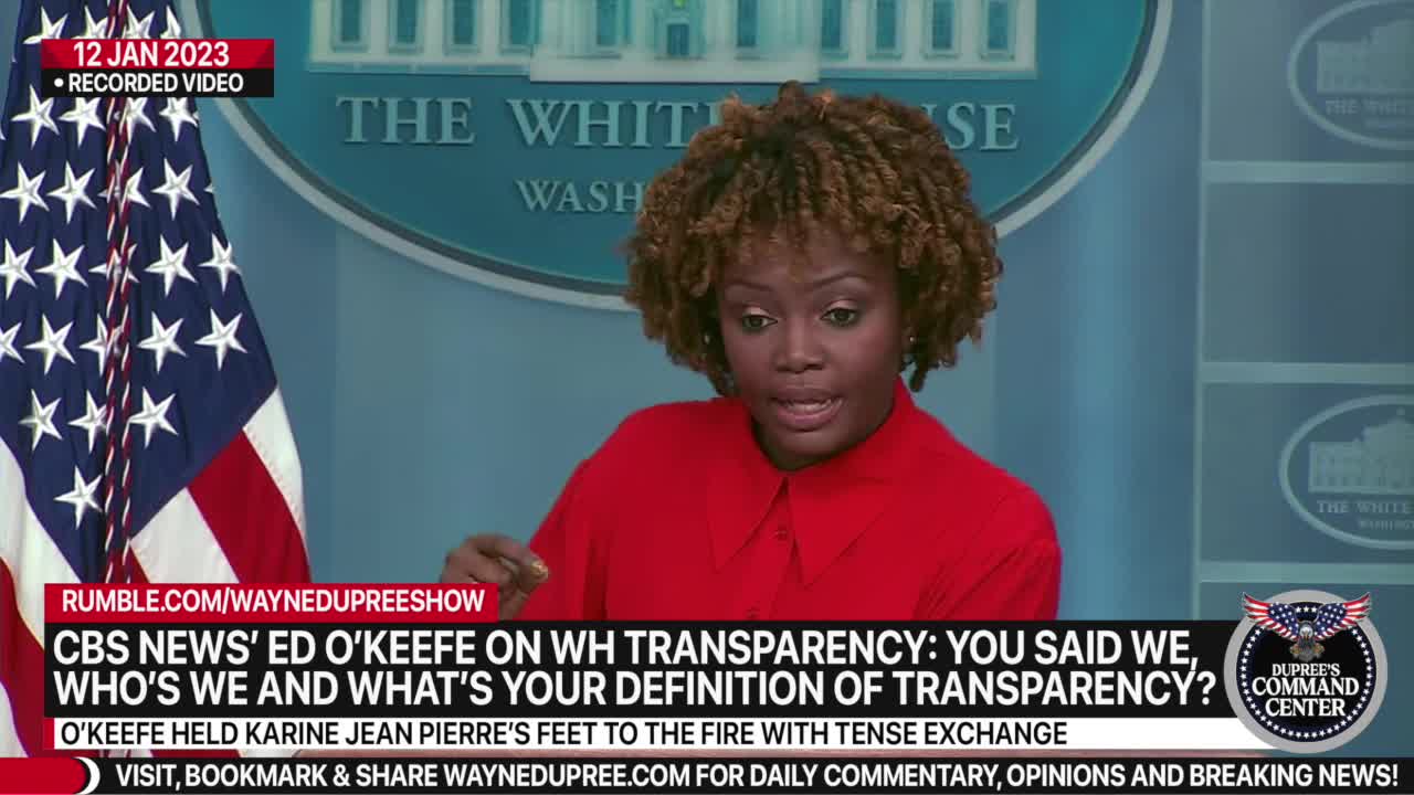 CBS Reporter And WH Press Secretary Go T0e-to-Toe Over Biden Transparency