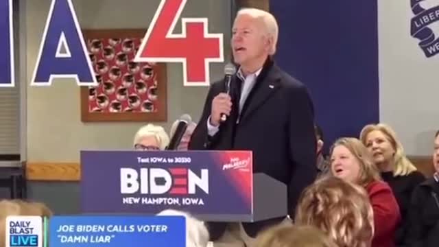 Man confronts biden about his son