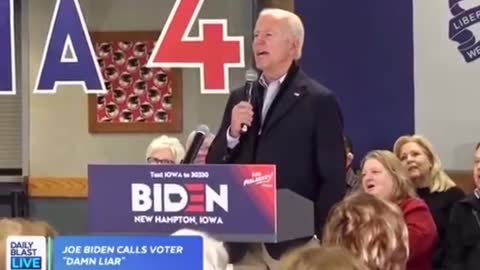 Man confronts biden about his son