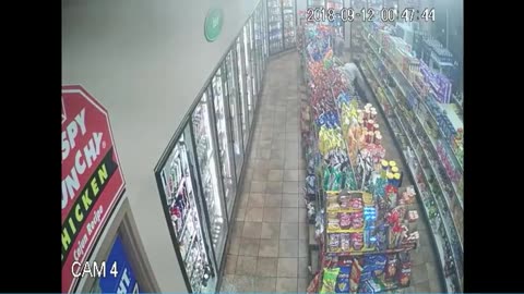 Violent shoot-out caught on camera