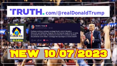 New 10/07/2023.Aggiornamento. Donald J. Trump.I sondaggi falsi equivalgono a notizie false!