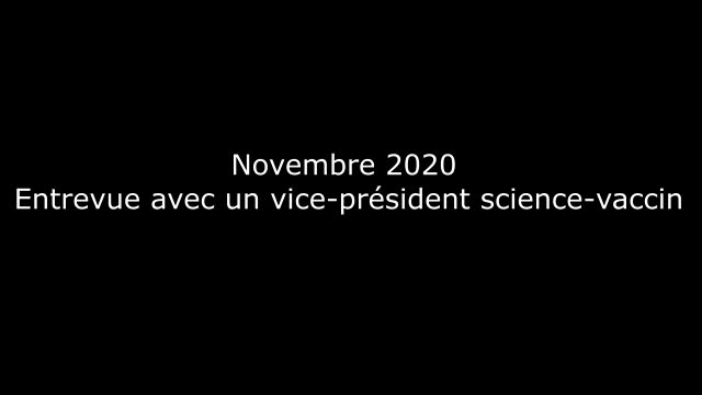 Élocution d'un vice-président science-waxxin