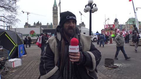 Interview with Hawk at Freedom Convoy 2022 - Ottawa