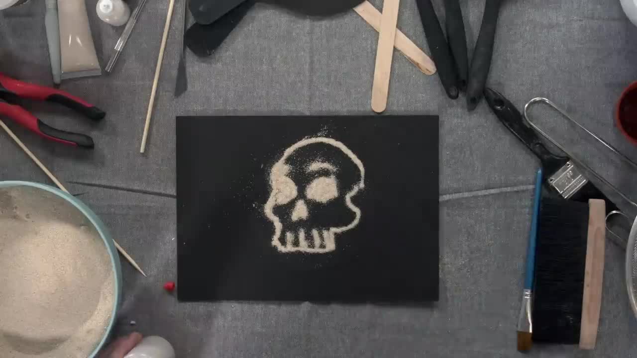 SAND is AMAZING to paint with_!