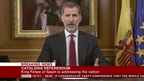 Spanish King: Catalan society is fractured - BBC News