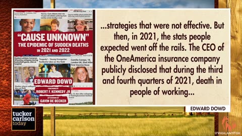 Tucker Carlson Reads from "Cause Unknown": The Epidemic of Sudden Deaths in 2021 and 2022