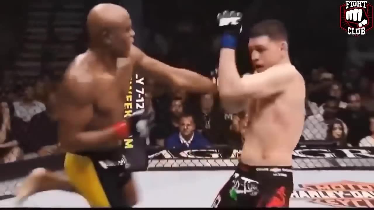 Anderson Silva vs Nick Diaz Fight HIGHLIGHTS