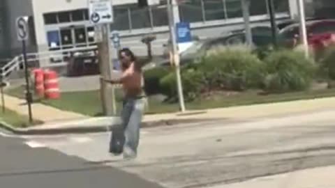 Cop hits woman who was waving gun in Long Island intersection