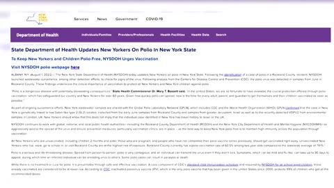 Why has polio returned to the United States?