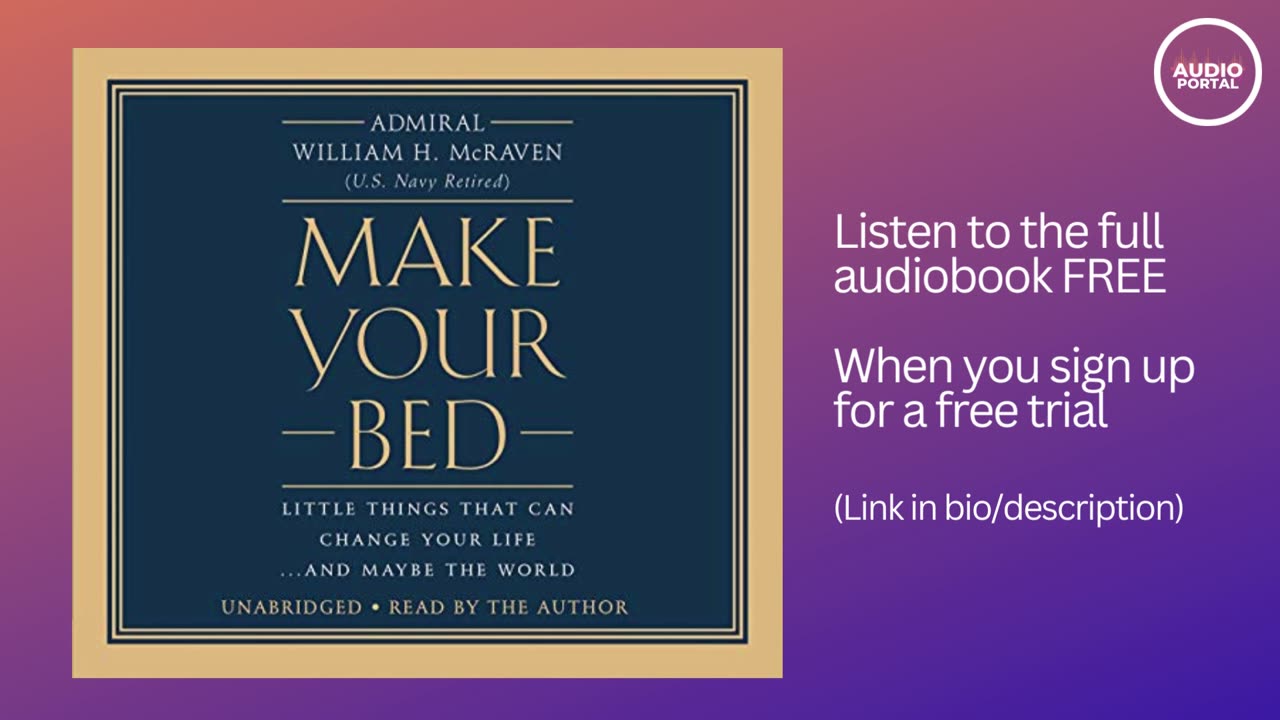 Make Your Bed Audiobook Summary | William H. McRaven