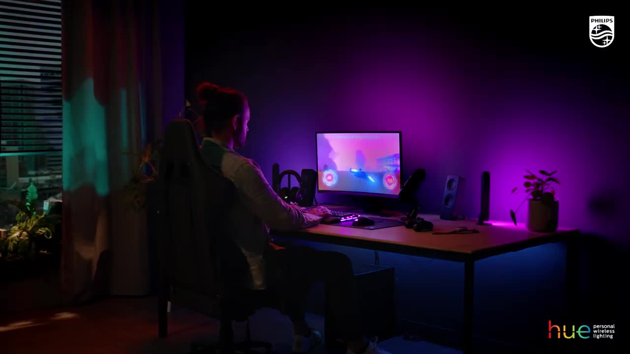 Philips Hue Play Gradient Lightstrip für einen Monitor