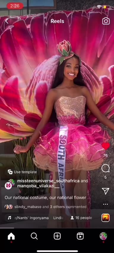 Manqoba Vilakazi strutting her stuff on the runway.