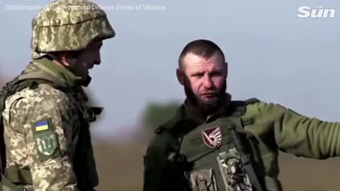 Ukrainian Territorial Defence Forces practice night air defence training and with grenade launchers