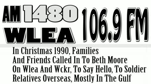 Wlea & Wckr Hornell NY, Christmas 1990, Taking Calls From Soldiers Relatives