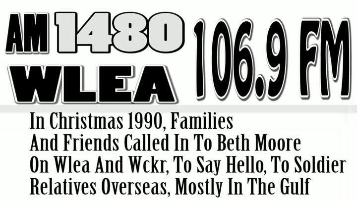 Wlea & Wckr Hornell NY, Christmas 1990, Taking Calls From Soldiers Relatives