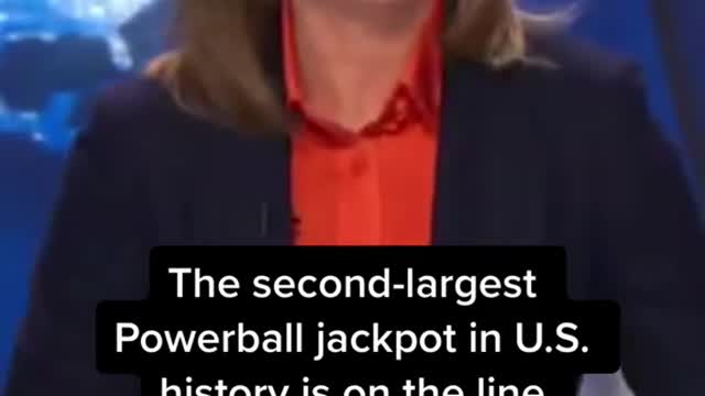 The second-largest Powerball jackpot in U.S.history is on the line