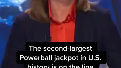 The second-largest Powerball jackpot in U.S.history is on the line