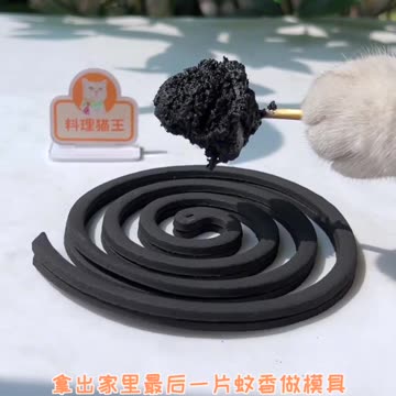 Cat Making Mosquito Coil