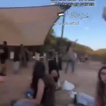 New video of Hamas terrorists arriving at the music festival on paragliders