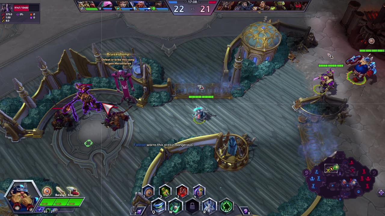 Heroes of the Storm - the Lost Vikings play - Infernal Shrines - 6 / 6 Quick Match - tuff game - WIN
