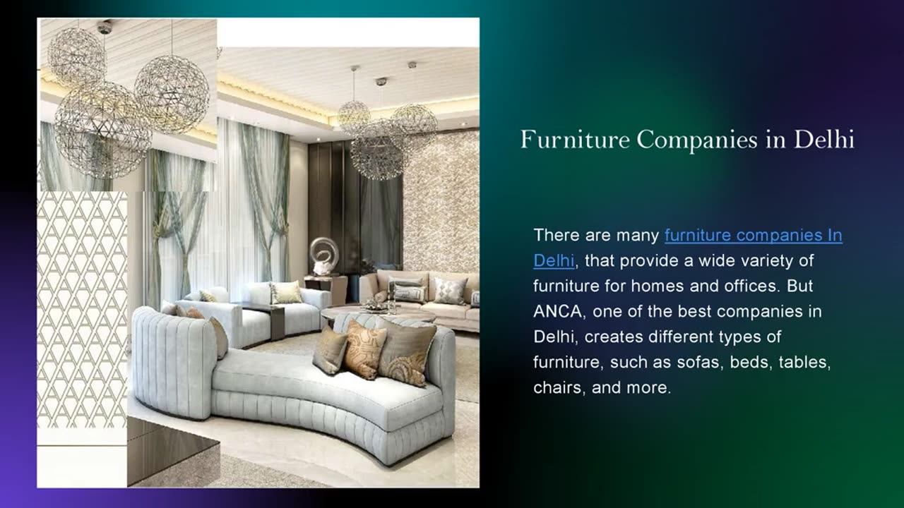 Furniture Companies in Delhi