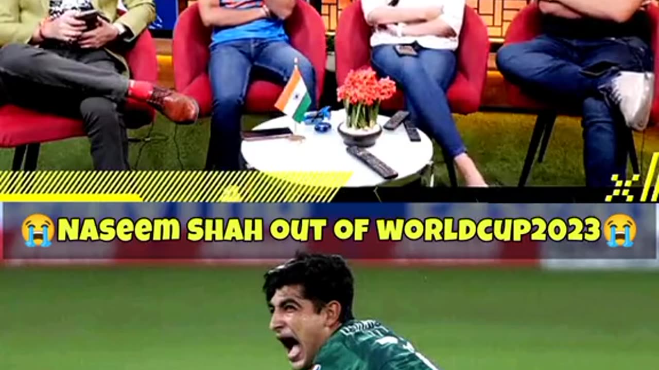 indian Media Reaction Naseem Shah out of Worldcup2023