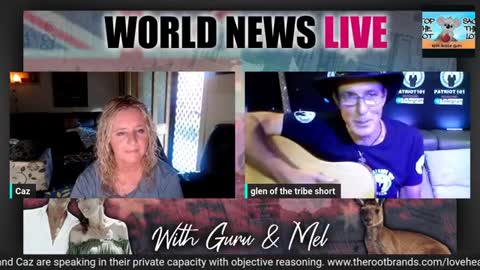 Guru and Caz with Mark and Glen