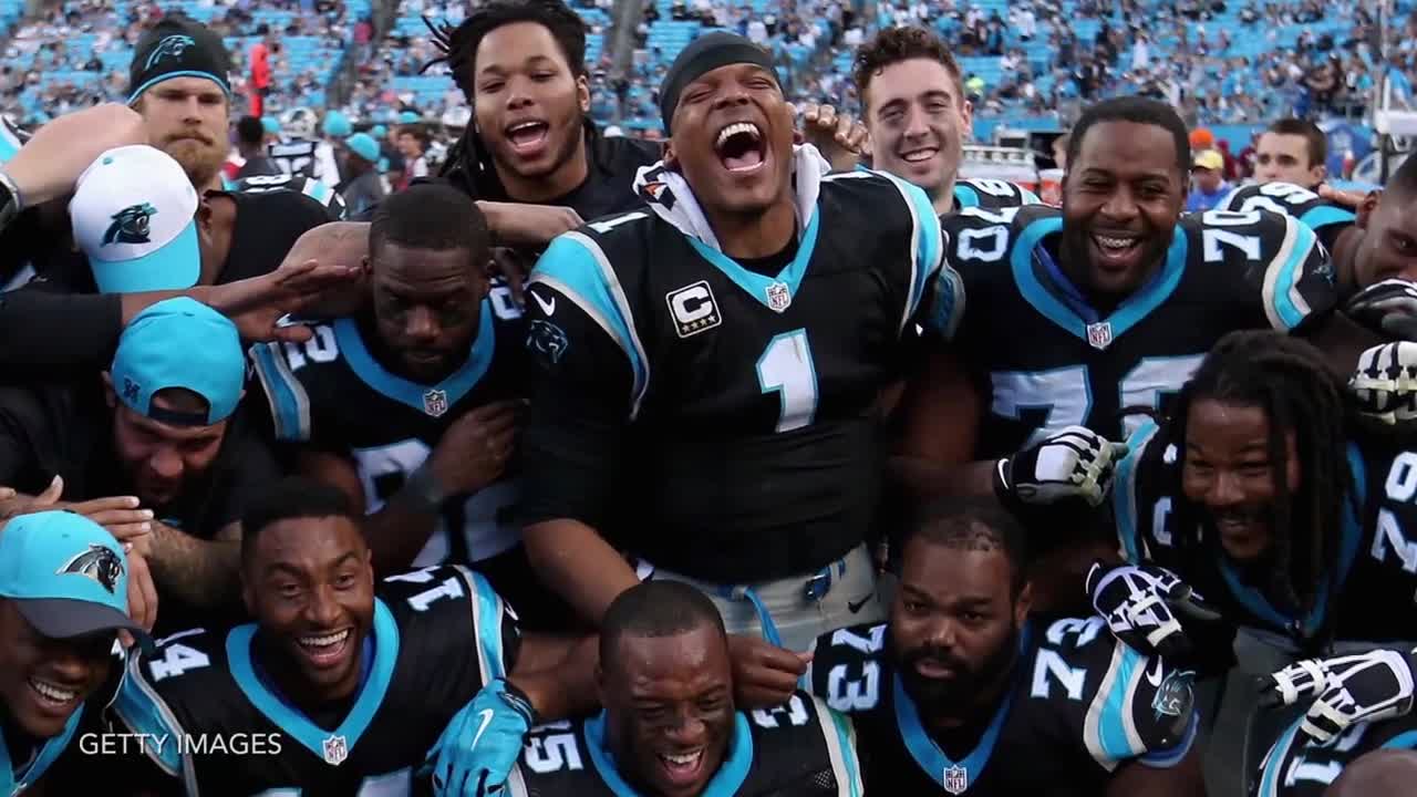 Miss Universe Dabs with the Panthers