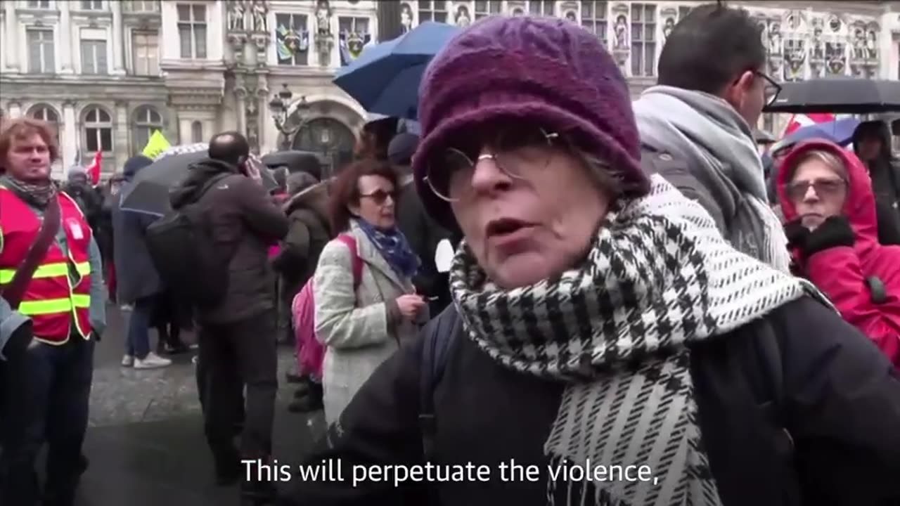 Protesters condemn French court's ruling in favor Macron's pensions bill