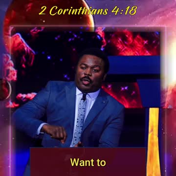 "If all you see is in the physical, then you're blind..."