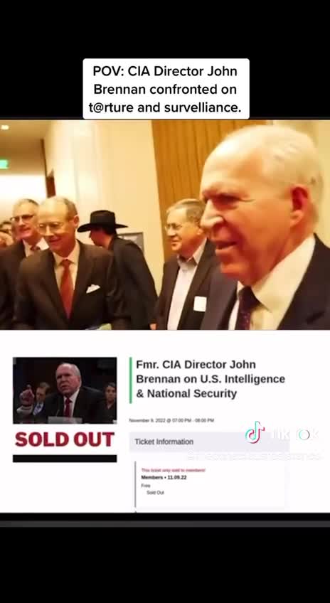Treasonous Dead Criminal John Brennan confronted by Patriot.