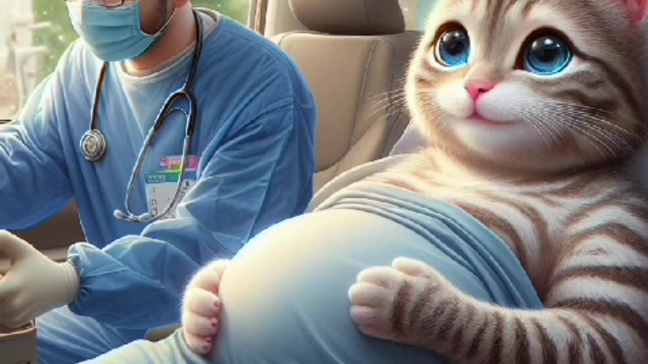 The story of giving birth to a cat