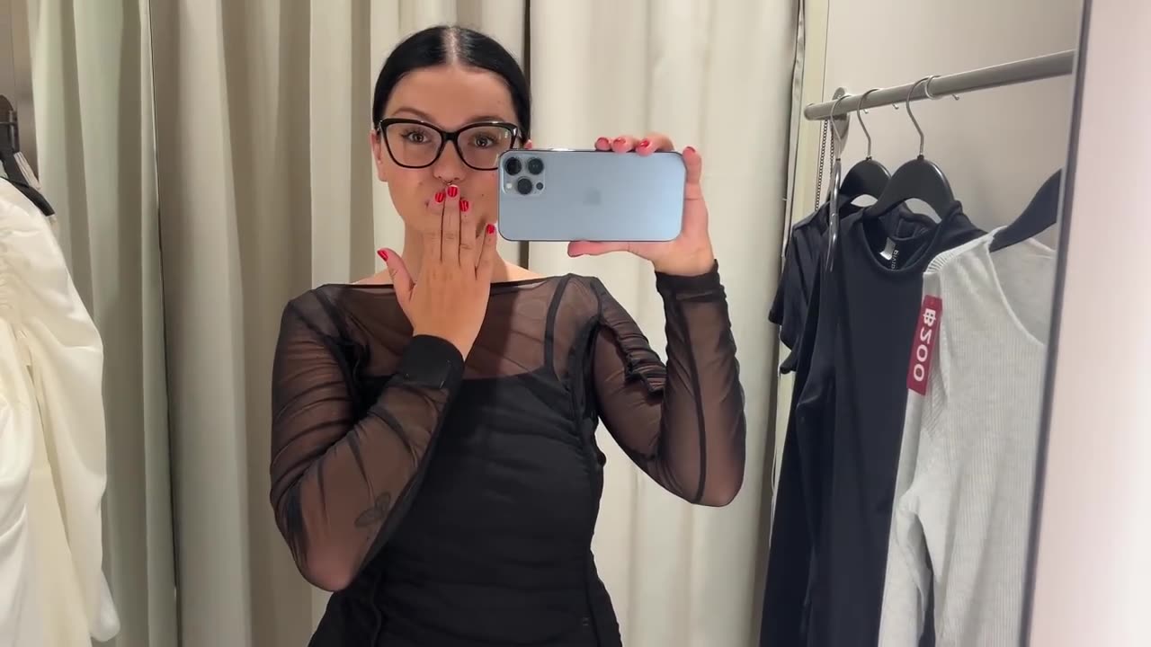 🔥Beginner Model Try on Haul: See-Through Total Black