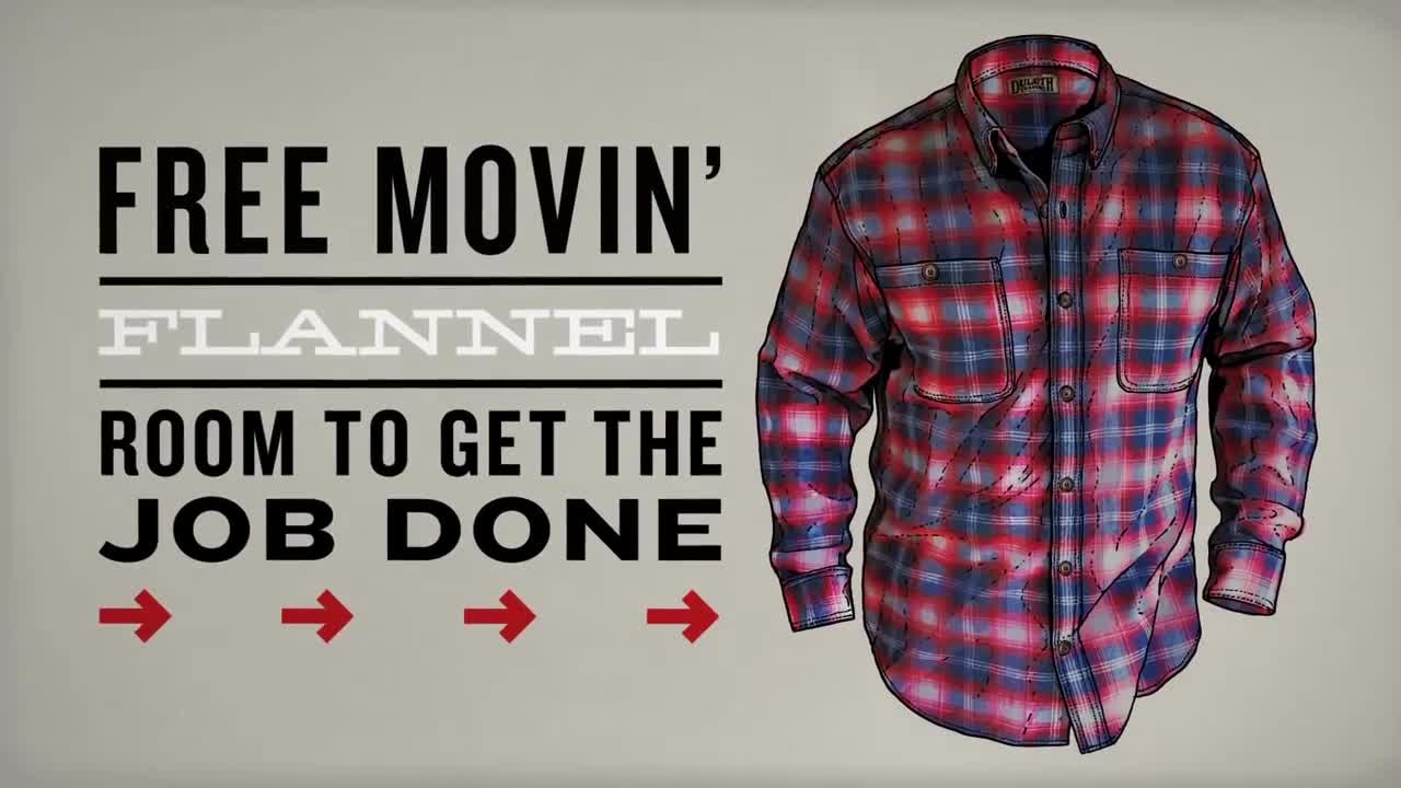 Duluth Trading Free Swingin' Flannel