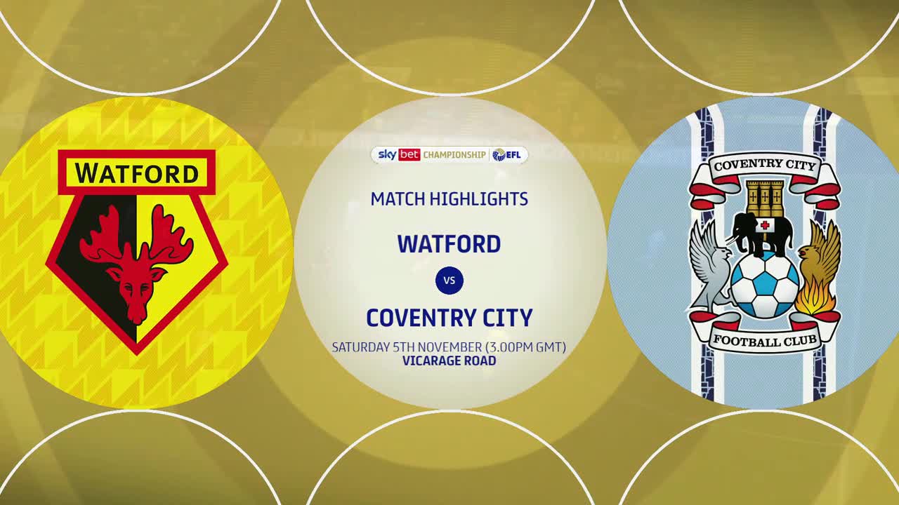 Watford v Coventry City highlights