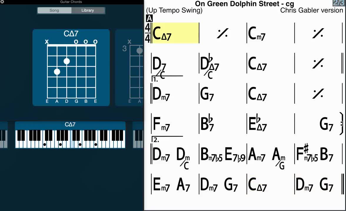 On Green Dolphin Street - iReal Pro - Jazz Tutorial