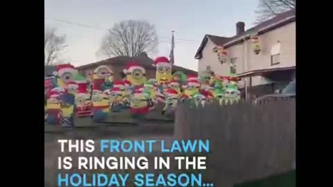 Cool Christmas decorations of minions