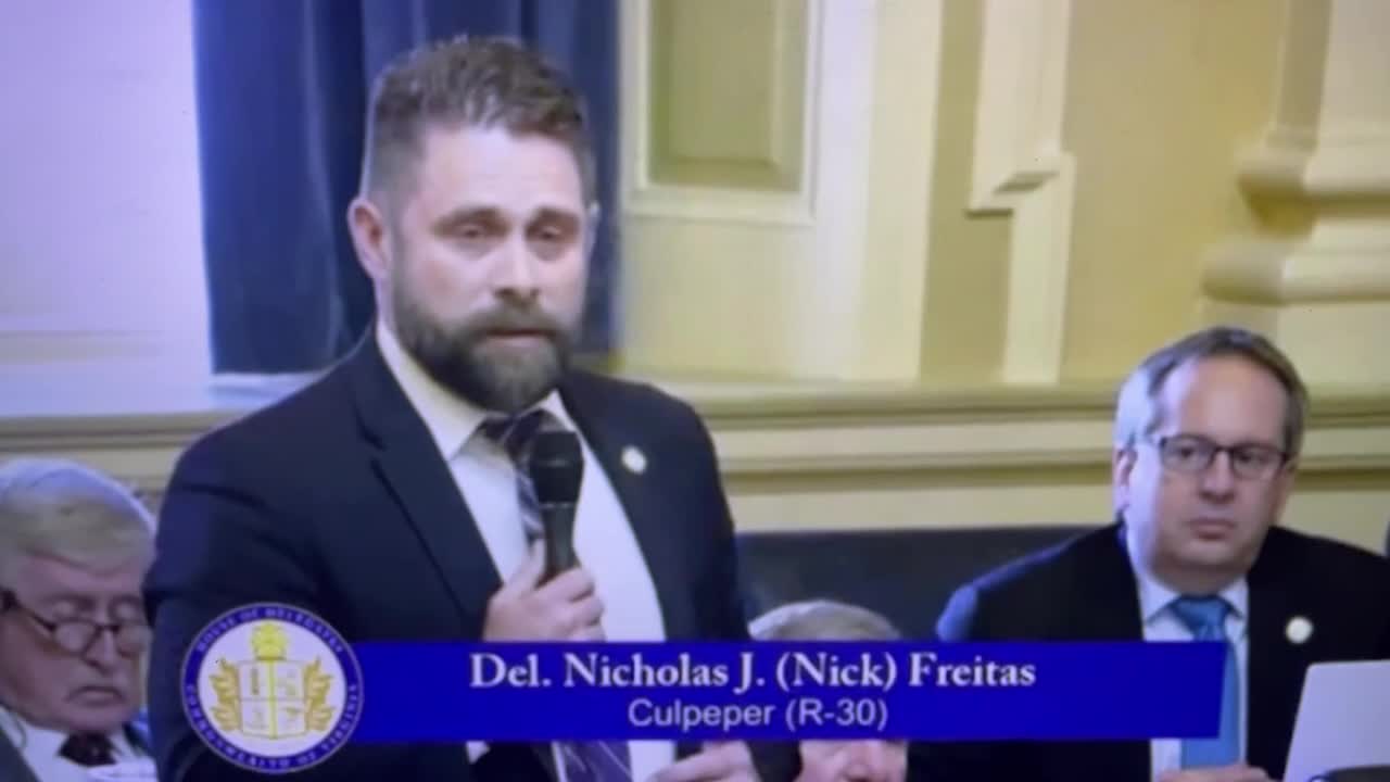 Del. Nick Freitas Culpeper, VA reveals who are the true racists and bigots on the VA House floor