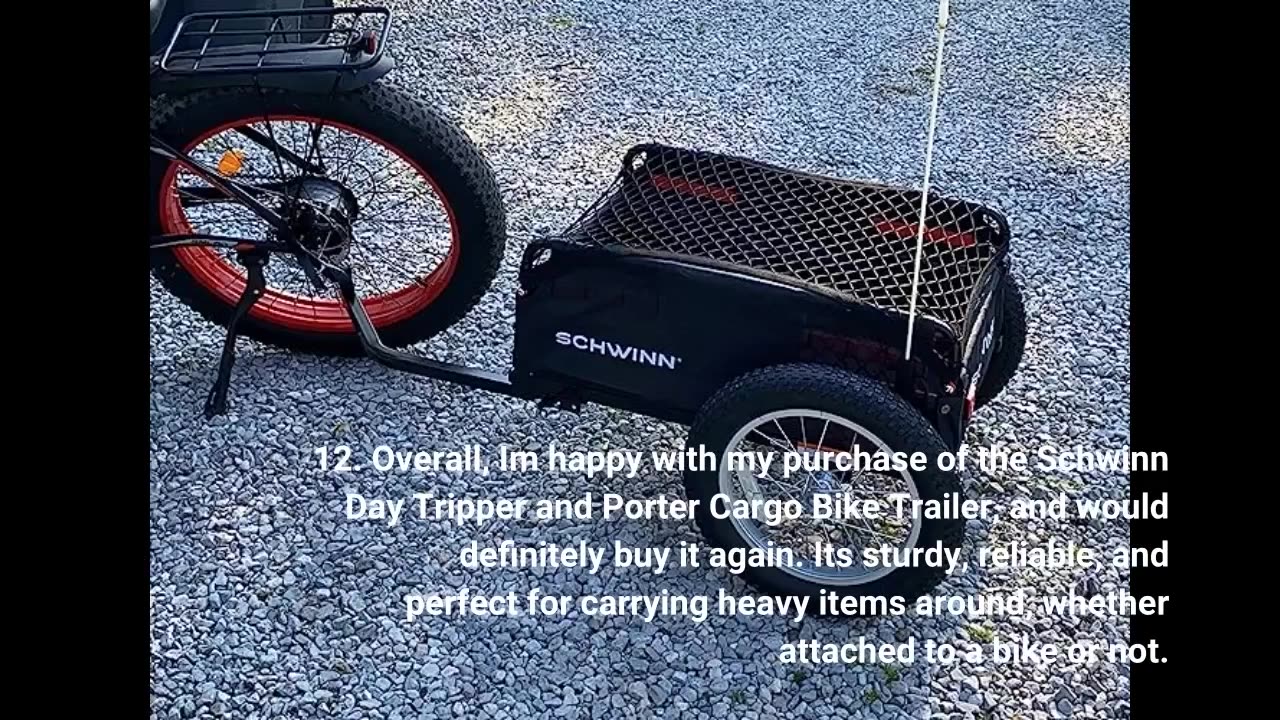 View Reviews: Schwinn Day Tripper and Porter Cargo Bike Trailer, Tow Behind, Not For Kids or An...