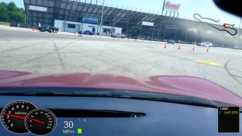 Virginia Motorsport Club (VMSC) autocross B street corvette