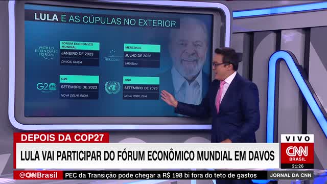 Lula vai participar do Fórum Econômico Mundial em Davos | JORNAL DA CNN