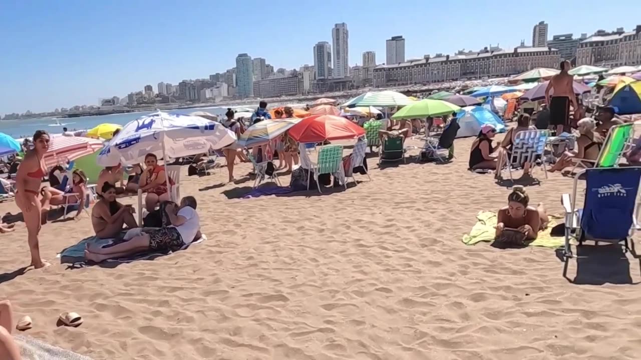 🇦🇷Argentina MAR DEL PLATA Beach Walk Tour