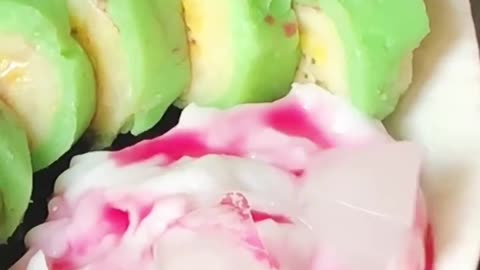 5 minutes cooking - Green Banana Ice from Makassar (Indonesian Food)