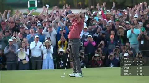 John Rahm wins the 87th Masters Tournament.