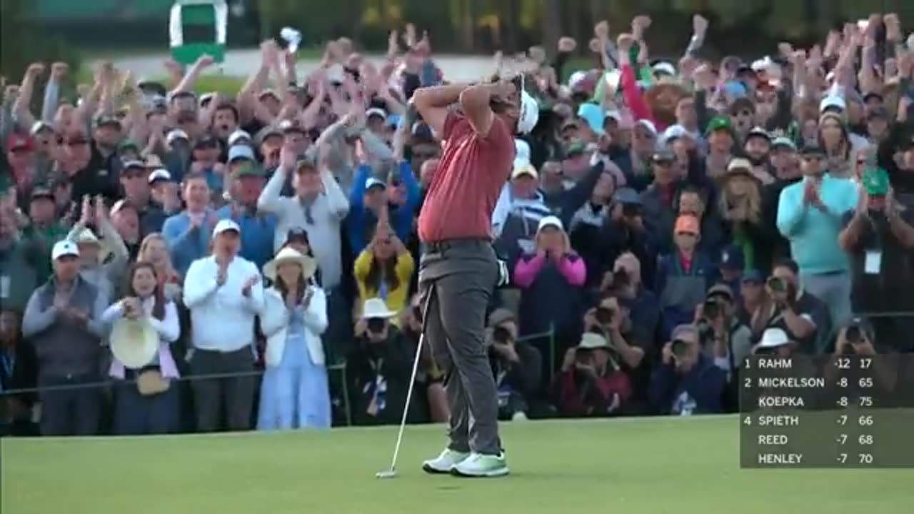 John Rahm wins the 87th Masters Tournament.