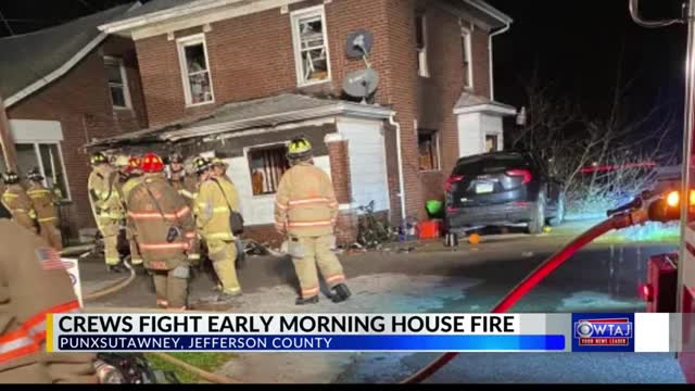 PHOTOS: Crews fight early morning house fire in Jefferson County