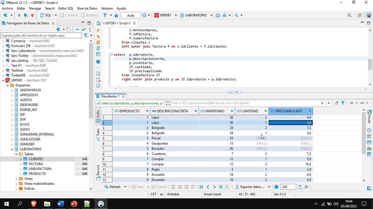 Oracle y el lenguaje PL/SQL parte 13. Consulta de datos combinadas