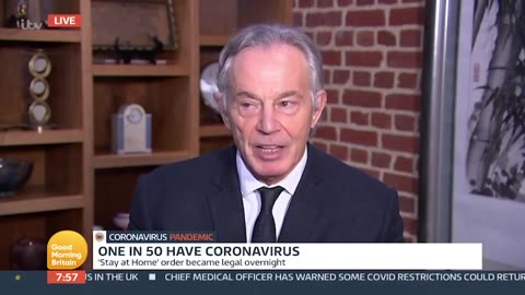 Globalist Tony Blair with a Promise to Kill you with "Vaccines" *1min