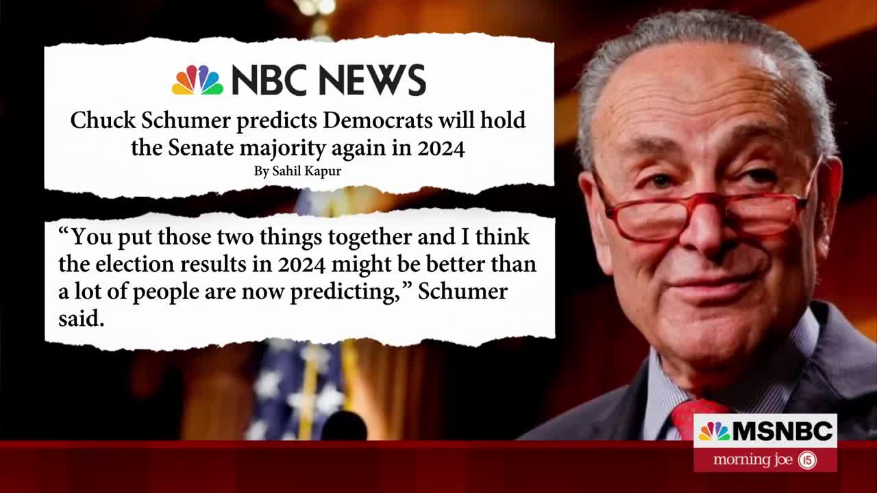 Schumer Predicts Dems Will Hold Senate Majority In 2024